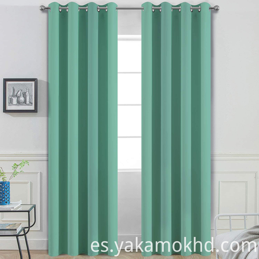 Cortinas opacas turquesa Turquoise Blackout Curtains